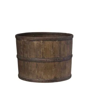 Wooden Bucket by Florabelle Living, a Statues & Ornaments for sale on Style Sourcebook