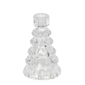 Ice Glass Tree Candle Holder Clear by Florabelle Living, a Statues & Ornaments for sale on Style Sourcebook