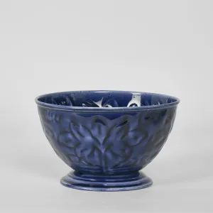 Embossed Footed Enamel Bowl 16Cm by Florabelle Living, a Statues & Ornaments for sale on Style Sourcebook