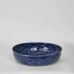 Embossed Enamel Bowl Sml Blue by Florabelle Living, a Statues & Ornaments for sale on Style Sourcebook