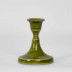 Soulor Enamel Candle Stand Green by Florabelle Living, a Statues & Ornaments for sale on Style Sourcebook