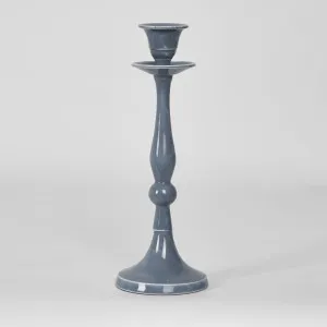Sante Enamel Candle Stand Blue by Florabelle Living, a Statues & Ornaments for sale on Style Sourcebook