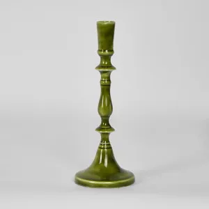 Saxsa Enamel Candle Stand Green by Florabelle Living, a Statues & Ornaments for sale on Style Sourcebook