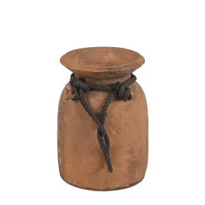 Wooden Pot With Rope Large by Florabelle Living, a Statues & Ornaments for sale on Style Sourcebook