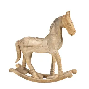 Antique Wood Rocking Horse by Florabelle Living, a Statues & Ornaments for sale on Style Sourcebook