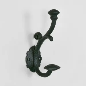 Provence Wall Hook Black by Florabelle Living, a Statues & Ornaments for sale on Style Sourcebook