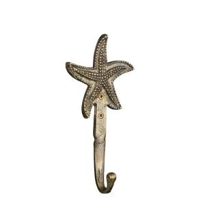 Star Shell Wall Hook Antique Brass by Florabelle Living, a Statues & Ornaments for sale on Style Sourcebook