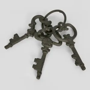 Provence Keys Set 4 Brown by Florabelle Living, a Statues & Ornaments for sale on Style Sourcebook