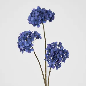 Hydrangea Spray With 3 Heads Dk Blue by Florabelle Living, a Plants for sale on Style Sourcebook