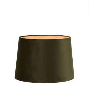 Velvet Drum Lamp Shade Medium Olive Green by Florabelle Living, a Lamp Shades for sale on Style Sourcebook