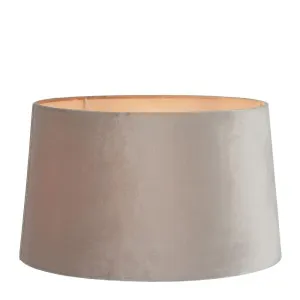 Velvet Drum Lamp Shade Xl Mist Grey by Florabelle Living, a Lamp Shades for sale on Style Sourcebook
