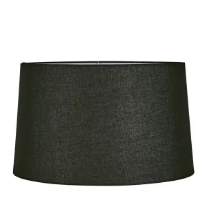 Linen Drum Lamp Shade Xxl Black by Florabelle Living, a Lamp Shades for sale on Style Sourcebook