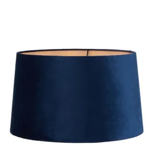 Velvet Drum Lamp Shade Xl Royal Blue by Florabelle Living, a Lamp Shades for sale on Style Sourcebook
