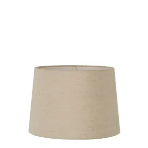 Linen Drum Lamp Shade Small Dark Natural Linen by Florabelle Living, a Lamp Shades for sale on Style Sourcebook