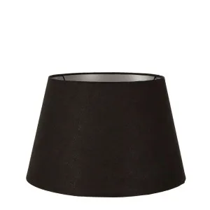 Linen Taper Lamp Shade Medium Black With Silver Lining by Florabelle Living, a Lamp Shades for sale on Style Sourcebook