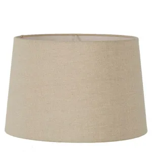 Linen Drum Lamp Shade Xxl Dark Natural Linen by Florabelle Living, a Lamp Shades for sale on Style Sourcebook
