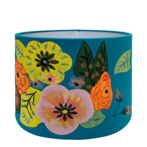 Botanical Floral Shade Blue by Florabelle Living, a Lamp Shades for sale on Style Sourcebook