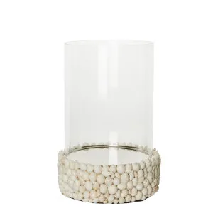 Sea Shell Hurricane Candle Holder Large by Florabelle Living, a Lanterns for sale on Style Sourcebook