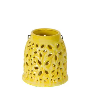 Cinque Terre Hurricane Yellow by Florabelle Living, a Lanterns for sale on Style Sourcebook