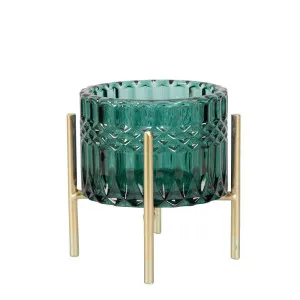 Demi Tealight Holder Small Emerald by Florabelle Living, a Lanterns for sale on Style Sourcebook