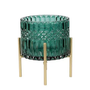 Demi Tealight Holder Large Emerald by Florabelle Living, a Lanterns for sale on Style Sourcebook