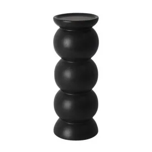 Warham Ceramic Candle Stand Black by Florabelle Living, a Lanterns for sale on Style Sourcebook