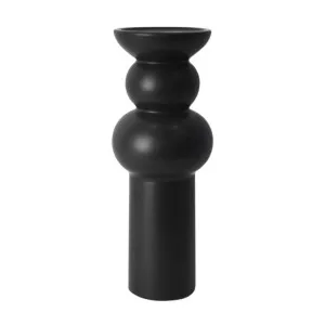 Warlet Ceramic Candle Stand Black by Florabelle Living, a Lanterns for sale on Style Sourcebook
