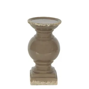 Montreal Candle Holder Large Taupe by Florabelle Living, a Lanterns for sale on Style Sourcebook