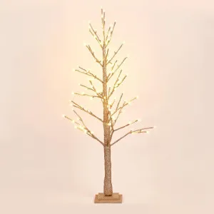 Champagne Glitter Tree 120Cm With 114Led by Florabelle Living, a Christmas for sale on Style Sourcebook