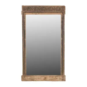 Bevelled Mirror With Carved Teak Frame by Florabelle Living, a Mirrors for sale on Style Sourcebook