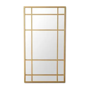 Lucia Gold Rimmed 15 Pane Mirror by Florabelle Living, a Mirrors for sale on Style Sourcebook