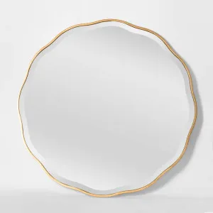 Camille Scallop Mirror Small Gold by Florabelle Living, a Mirrors for sale on Style Sourcebook