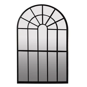 Regency Arched Outdoor Mirror Black by Florabelle Living, a Mirrors for sale on Style Sourcebook