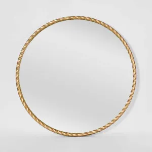 Palais Round Mirror Small Gold by Florabelle Living, a Mirrors for sale on Style Sourcebook