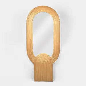 Mrd Uli Floor Mirror Natural by Florabelle Living, a Mirrors for sale on Style Sourcebook