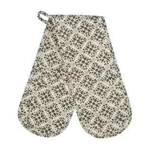 Cyra Lace Print Cotton Double Oven Glove by Florabelle Living, a Oven Mitts & Potholders for sale on Style Sourcebook