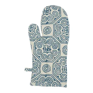 Malta Mosaic Cotton Single Oven Glove by Florabelle Living, a Oven Mitts & Potholders for sale on Style Sourcebook