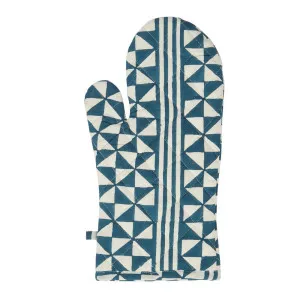 Malta Geo Stripe Cotton Single Oven Glove by Florabelle Living, a Oven Mitts & Potholders for sale on Style Sourcebook