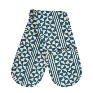 Malta Geo Stripe Cotton Double Oven Glove by Florabelle Living, a Oven Mitts & Potholders for sale on Style Sourcebook