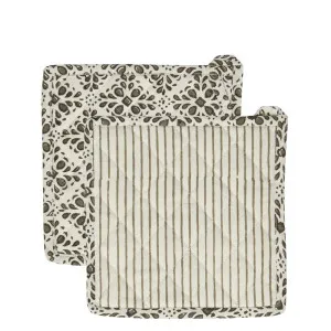 Cyra Reversible Cotton Trivet by Florabelle Living, a Oven Mitts & Potholders for sale on Style Sourcebook