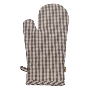 Gingham Oven Glove Ash by Florabelle Living, a Oven Mitts & Potholders for sale on Style Sourcebook