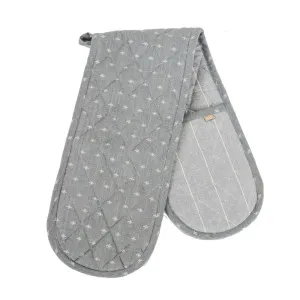 Wild Bee Double Oven Glove Slate by Florabelle Living, a Oven Mitts & Potholders for sale on Style Sourcebook