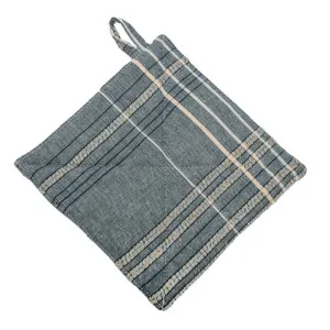 Textured Check Pot Holder Blueberry by Florabelle Living, a Oven Mitts & Potholders for sale on Style Sourcebook