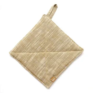 Slub Chambray Trivet Mustard by Florabelle Living, a Oven Mitts & Potholders for sale on Style Sourcebook