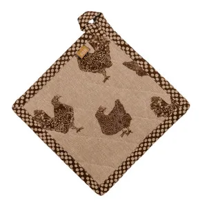 Henrietta Pot Holder Earth Brown by Florabelle Living, a Oven Mitts & Potholders for sale on Style Sourcebook