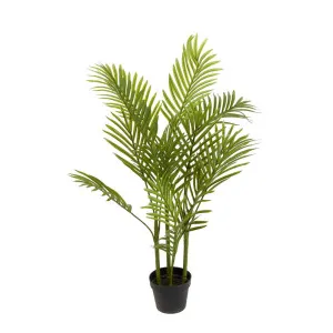 Mini Palm Tree Real Touch 4 Branches 15 Leaves In Pot 1M by Florabelle Living, a Plants for sale on Style Sourcebook