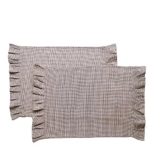 Check Placemat Set Of 4 Earth Brown by Florabelle Living, a Placemats for sale on Style Sourcebook
