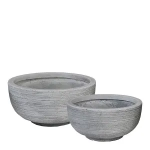 Palma Shallow Planter Set Of 2 by Florabelle Living, a Plant Holders for sale on Style Sourcebook