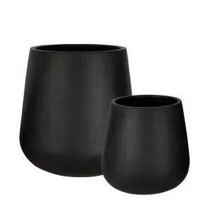 Tran Planter Set Of 2 Black by Florabelle Living, a Plant Holders for sale on Style Sourcebook