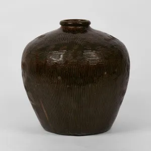 Shanxi 120 Year Wine Jar Black by Florabelle Living, a Plant Holders for sale on Style Sourcebook